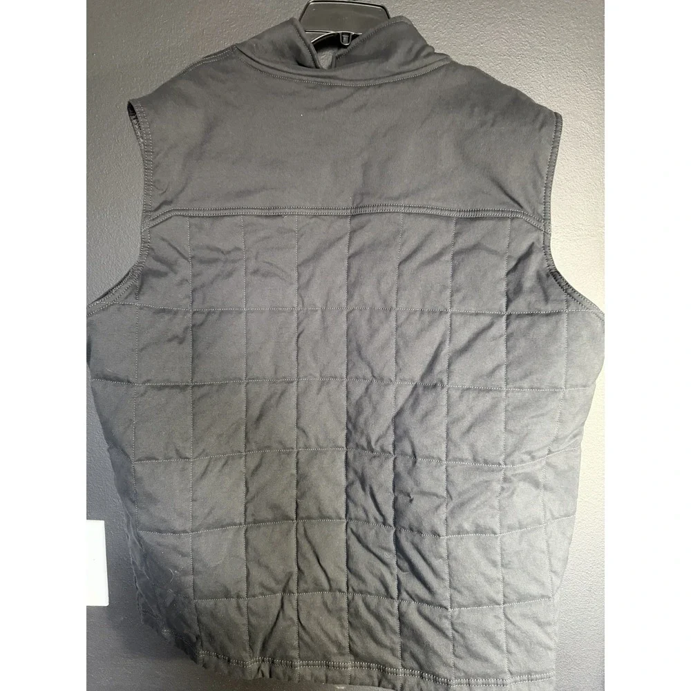 Prana Zion Quilted Vest Mens Extra Large Black Puffer Primaloft Full Zip Outdoor